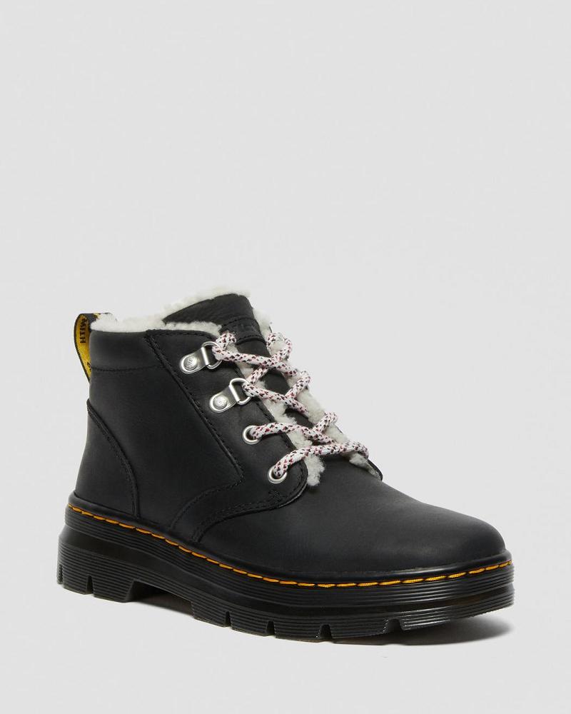 Dr Martens Bonny Faux Shearling Gevoerde Winterschoenen Dames Zwart | NL 500UZG